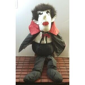 Vintage Halloween Vampire Puffalump Plush 22" Tall Stuffed Toy Count Dracula